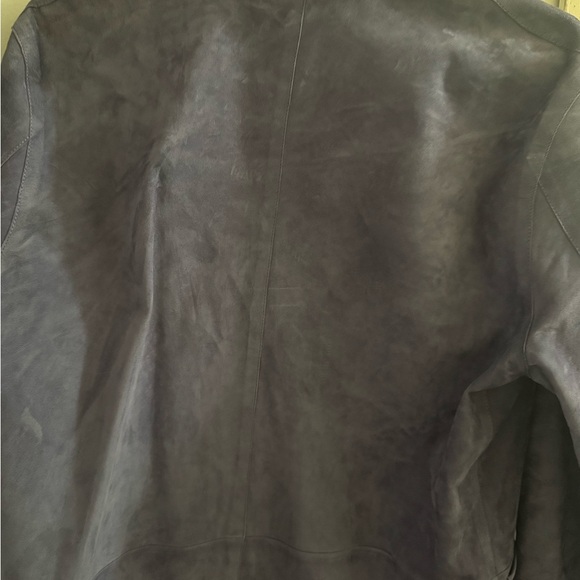 Men's Gray Suede Jacket - Picture 3 of 12